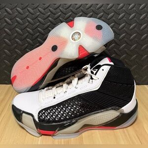 Air‎ Jordan 38 Fundamental White Black Basketball Shoes DZ3356-106 Mens Sizes